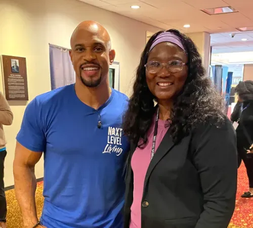 Frances Sims and Jeremy Anderson