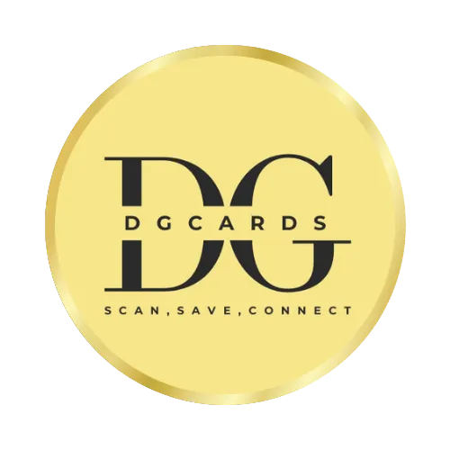 DGcard.io digital business card on smartphone