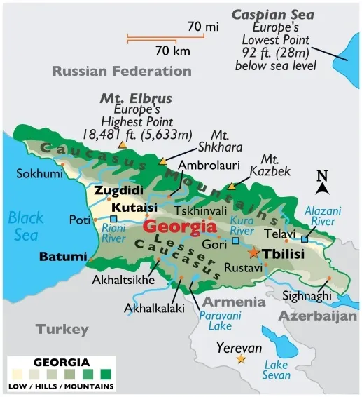 Georgia map