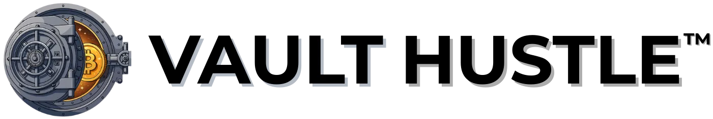 Vault Hustle brand logo for the Flip Guide Masterclass checkout page