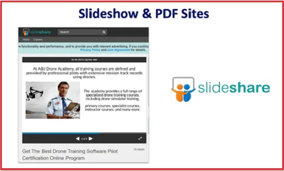 Our work portfolio your business displayed on slideshow and PDF sites