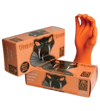 Heavy-Duty Black Mamba Nitrile Gloves for Restoration and Construction Projects