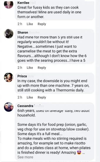 what people say about the thermomix