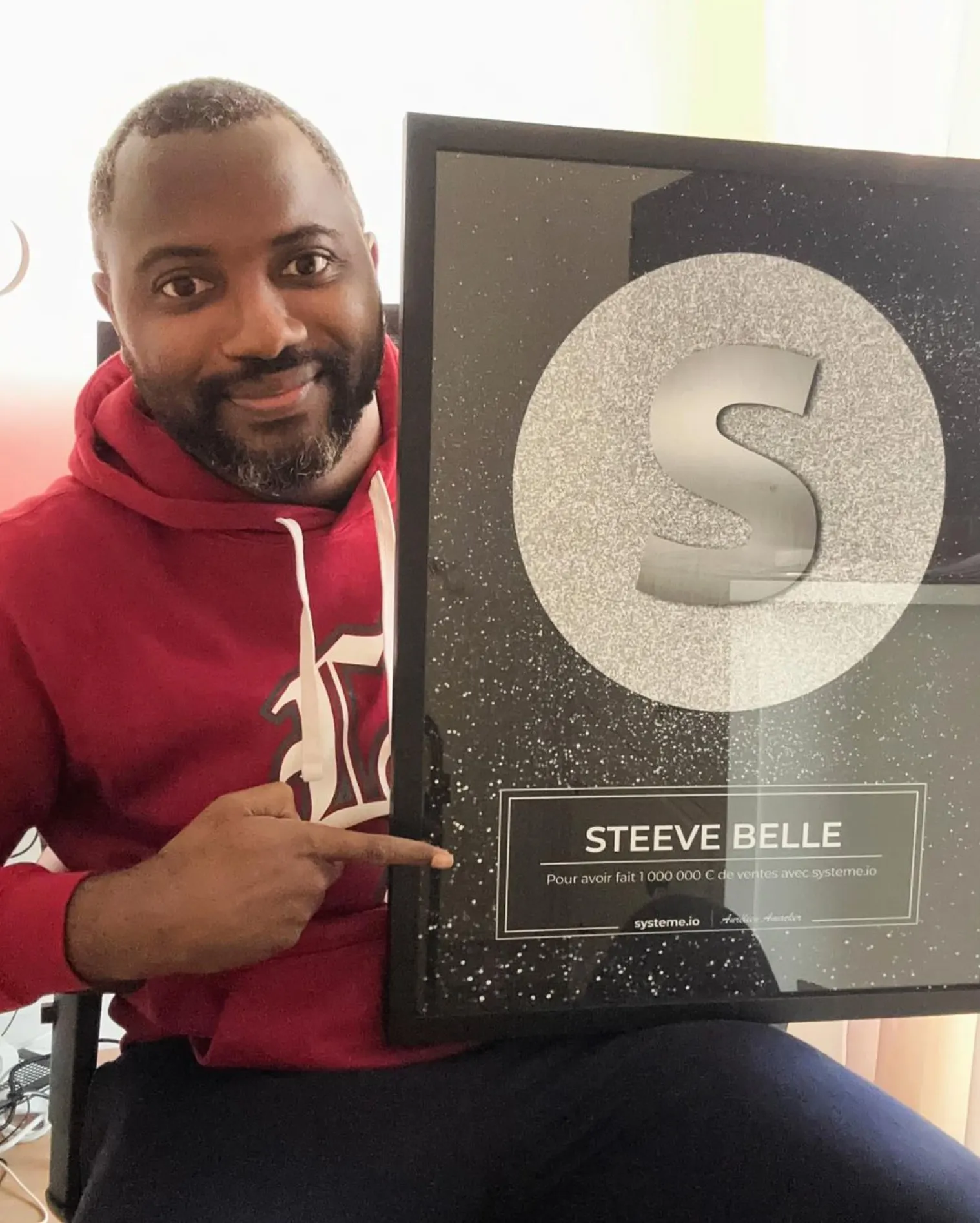 Steeve made over $1000,000