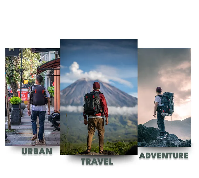 3 modes: Urban, Travel, Adventure