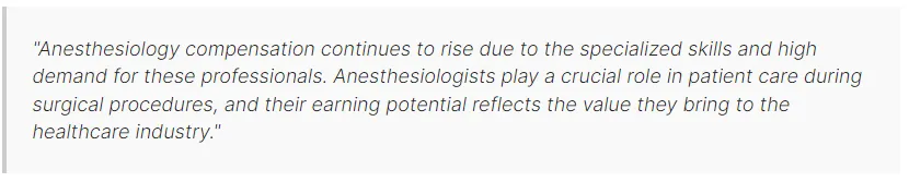 anesthesiologist salary 