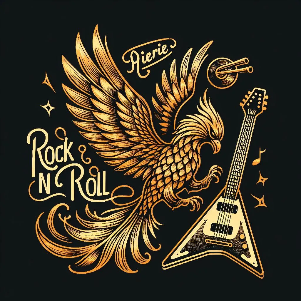Rock n Roll Golden Phoenix