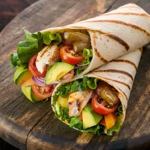 grilled chicked wrap