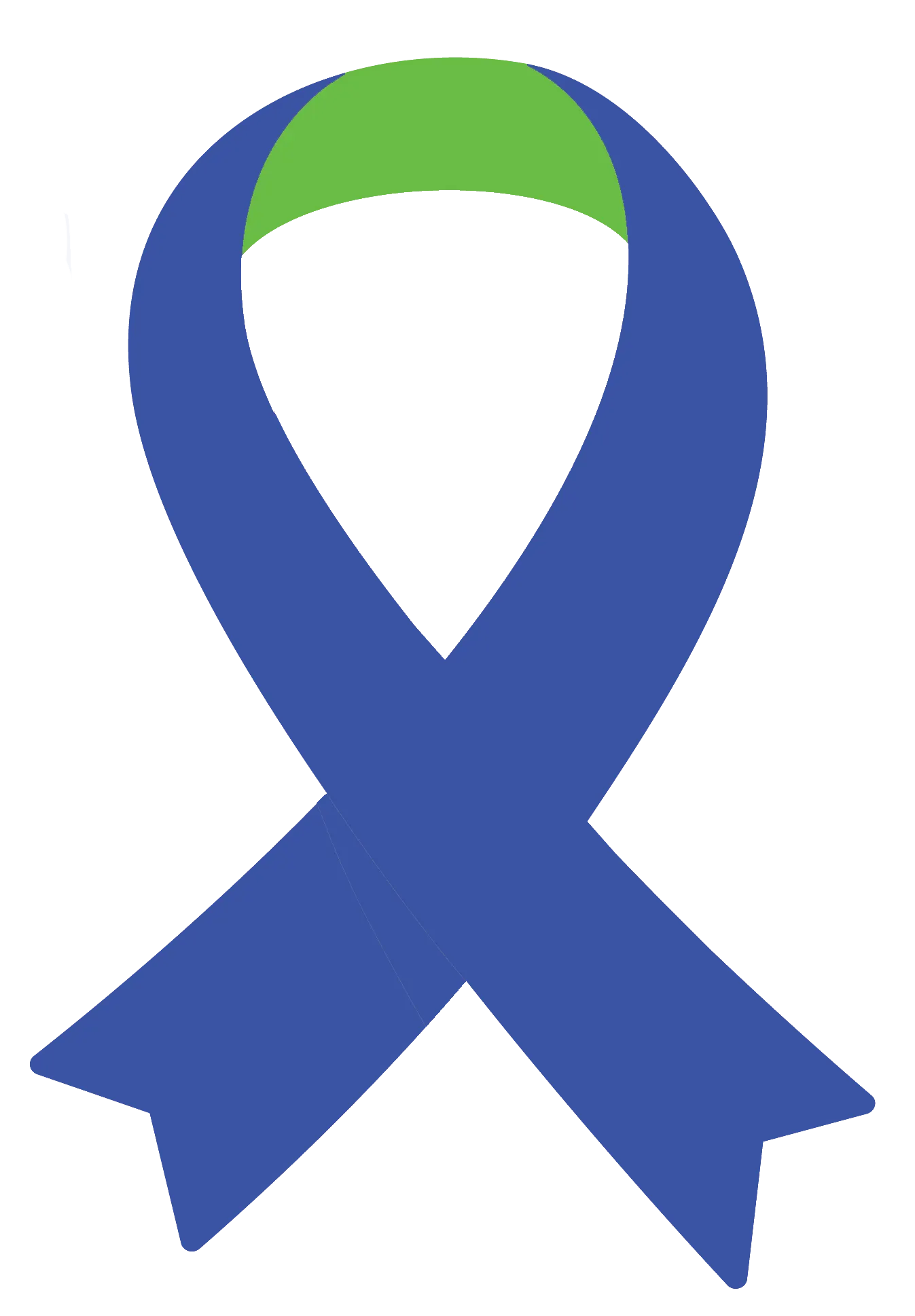 Parental Alienation Awareness Blue and Green Ribbon