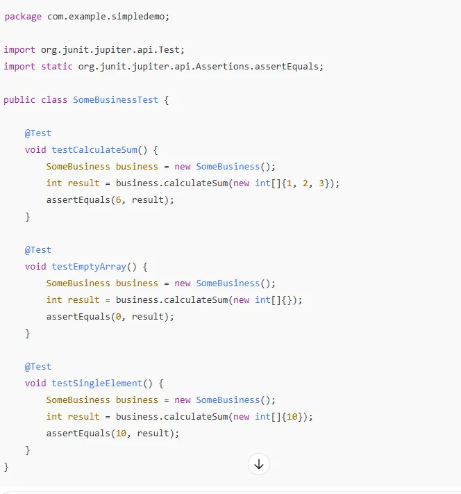 JUNIT TEST