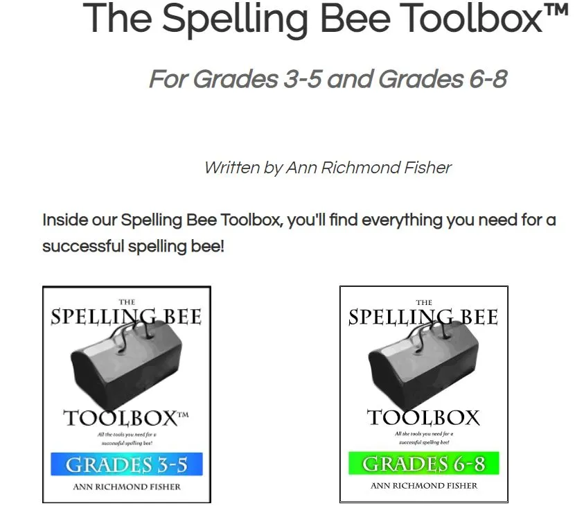 spelling bee toolbox