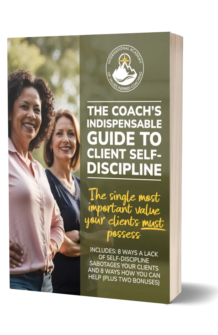 image of the coach's indespensable guide to client self-discipline