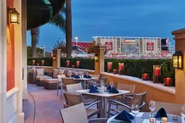 Hilton Santa Clara view for Levi's stadium from terrace