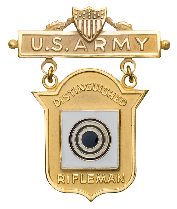Kirk Holmer - Awarded Distinguished Rifleman Badge
