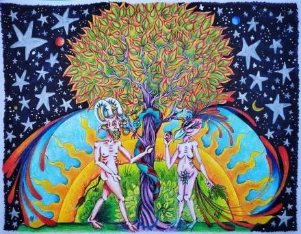 adam and eve - donna dery art 