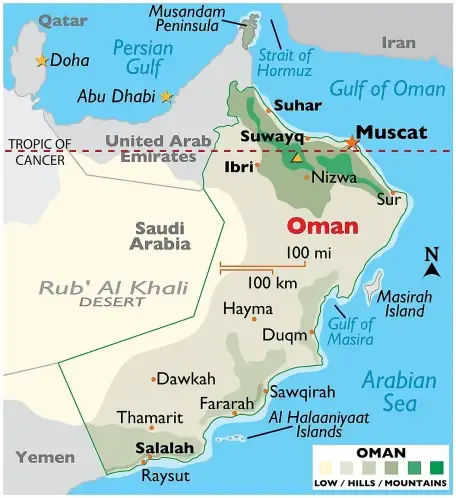 Oman map