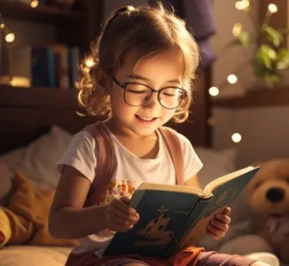 Child Reading Book - Reading Head Start