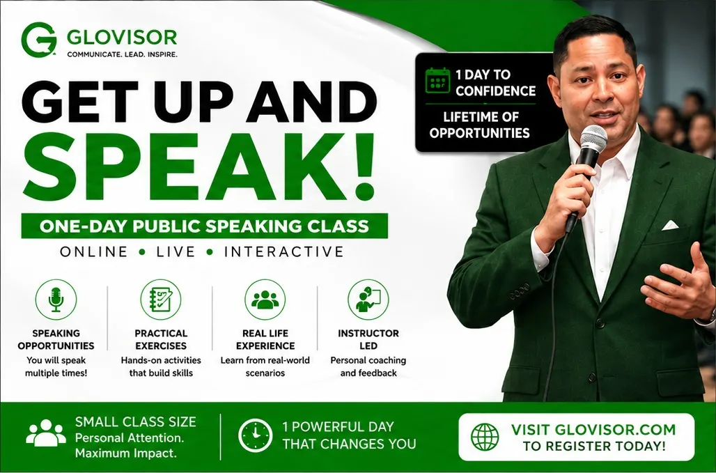 Ge Up and Speak Class Ad
