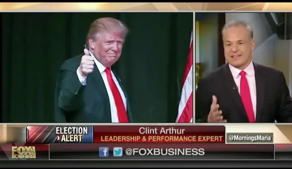 Clint Arthur with Donald Trump
