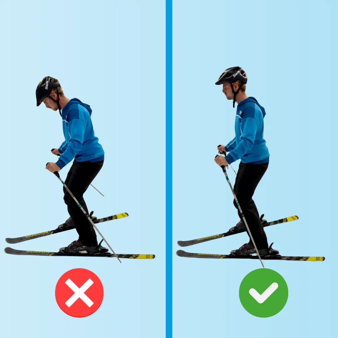 Bij het skiën is het belangrijk dat je vooruit kijkt