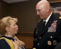 Ali Savitch and General Raymond Odierno US Army Chief of Staff