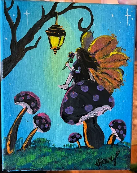 Fairy on Mushroom