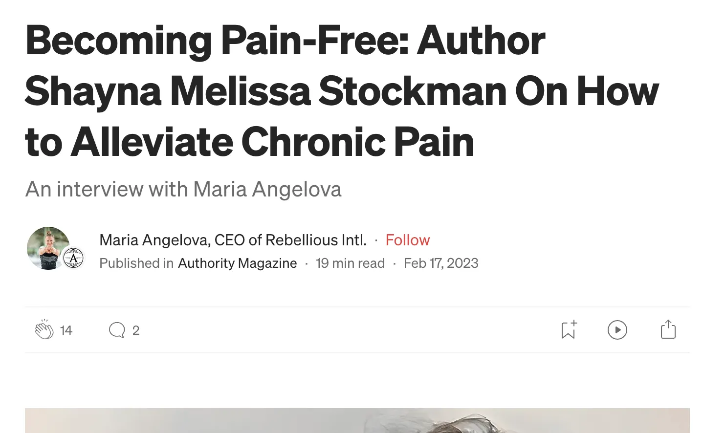 pain free authority magazine