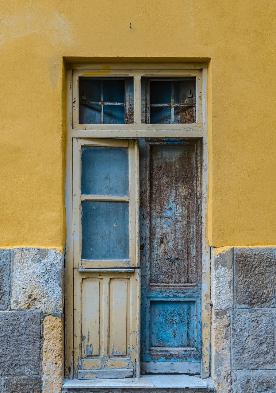 Cute colored door