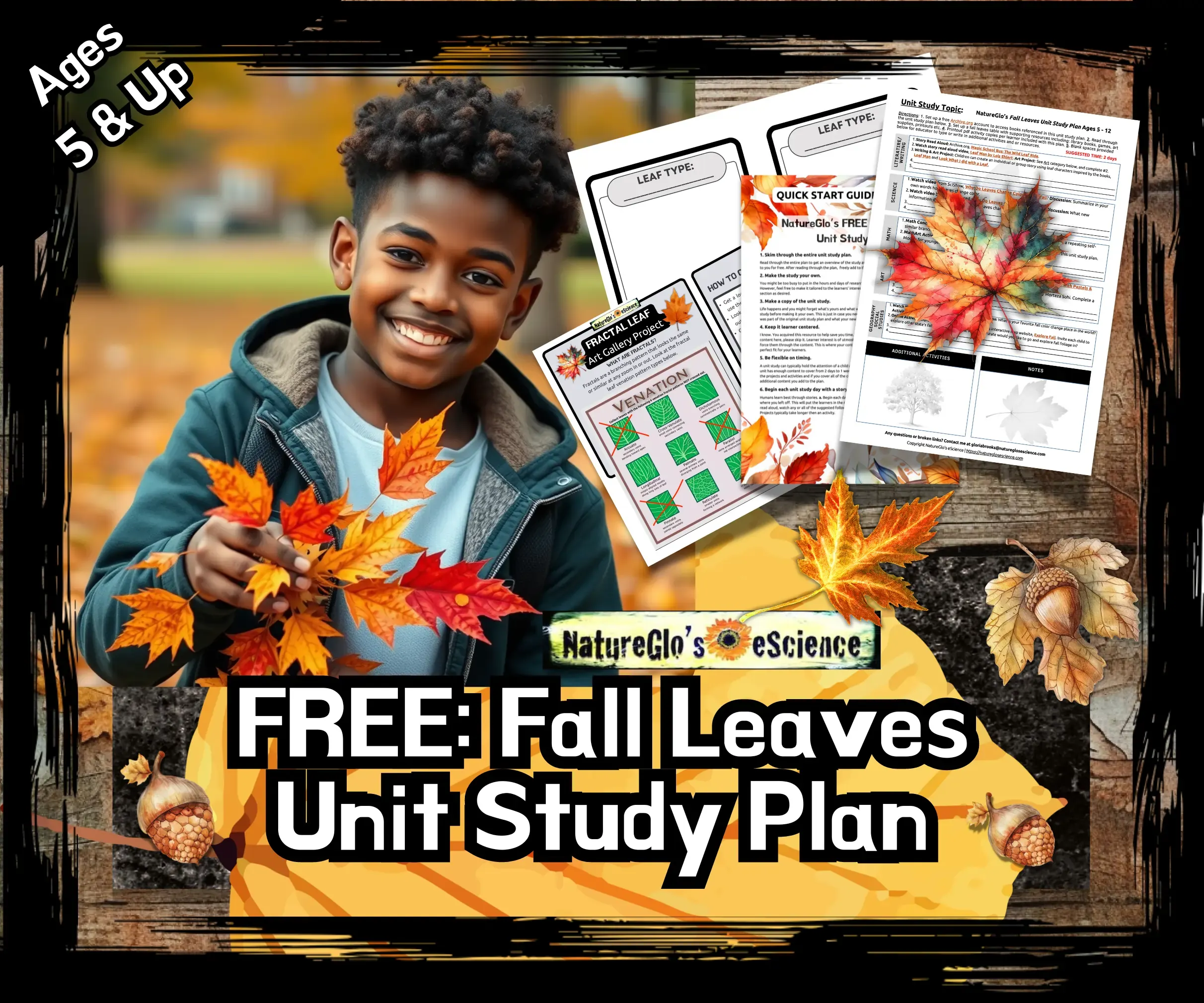 free homeschool fall leaves unit study