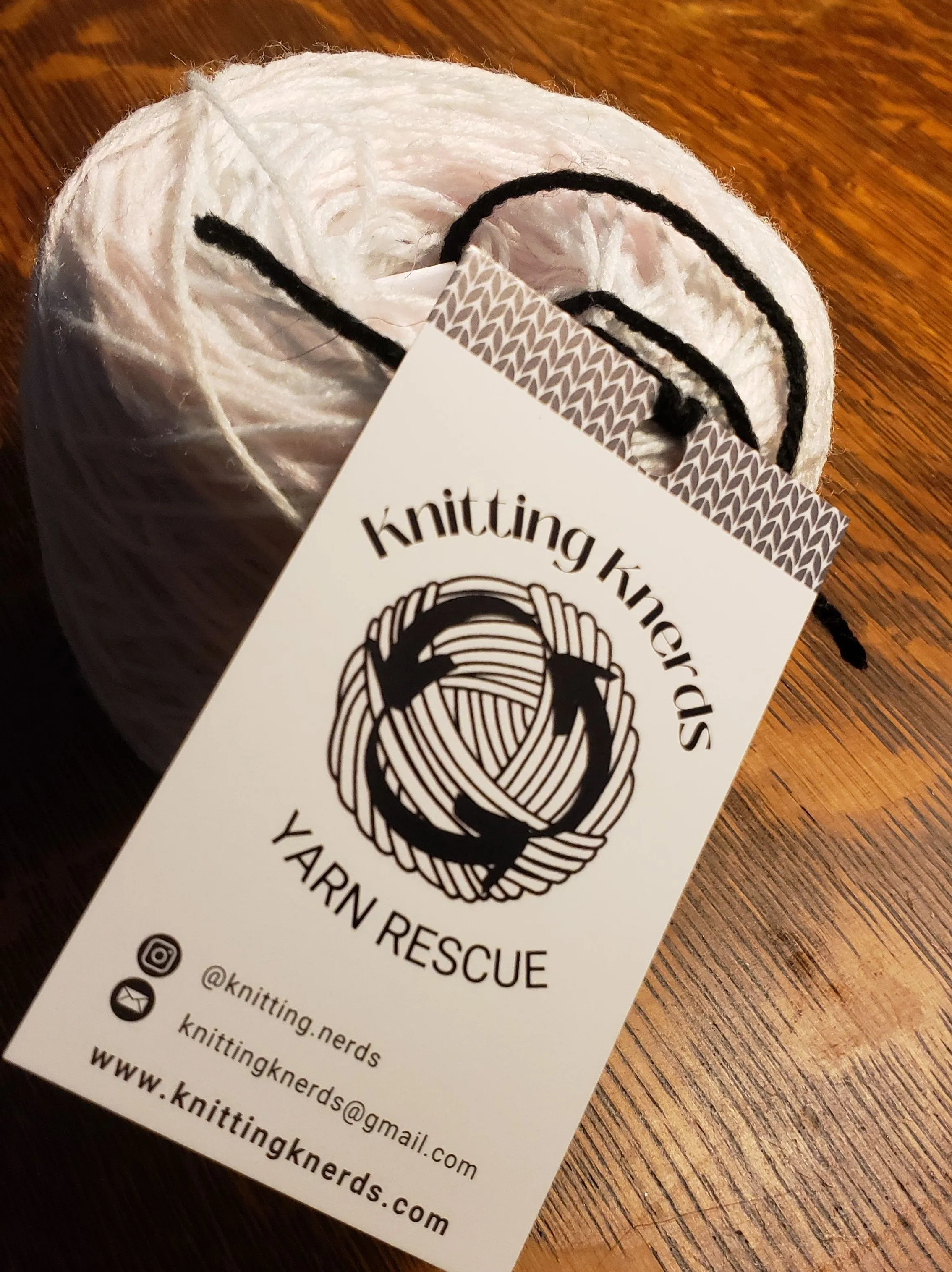 yarn cake label knitting knerds yarn rescue