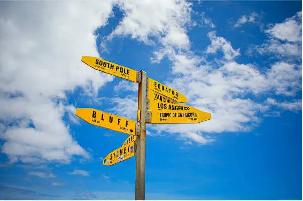 signposts in many directions