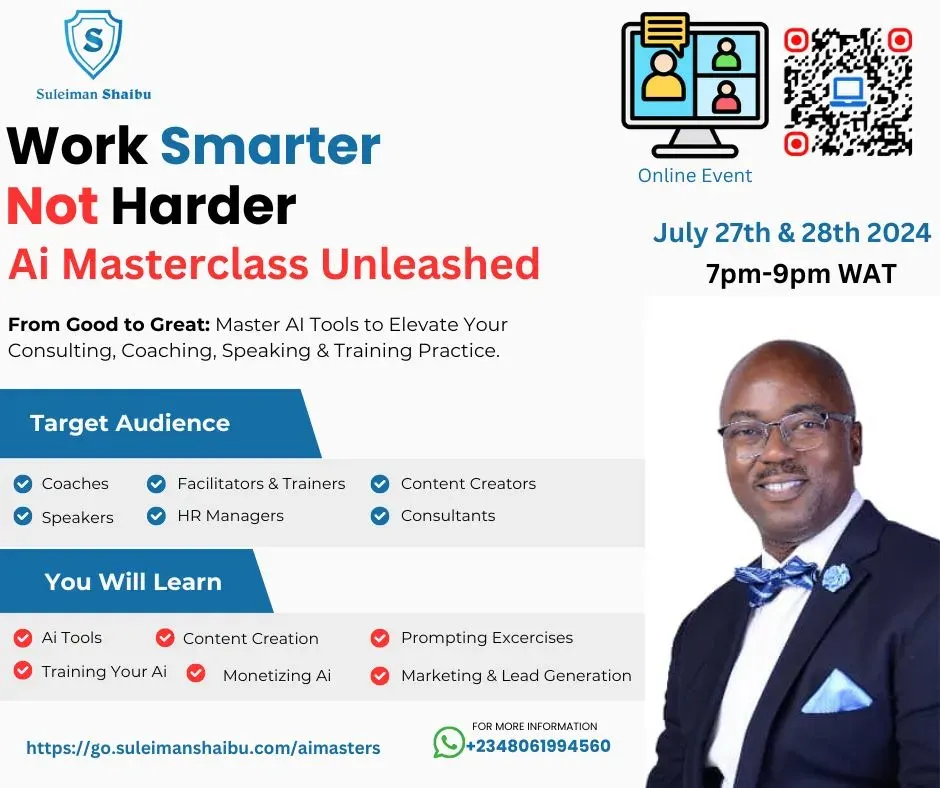 Ai Masterclass Flyer - Suleiman Shaibu