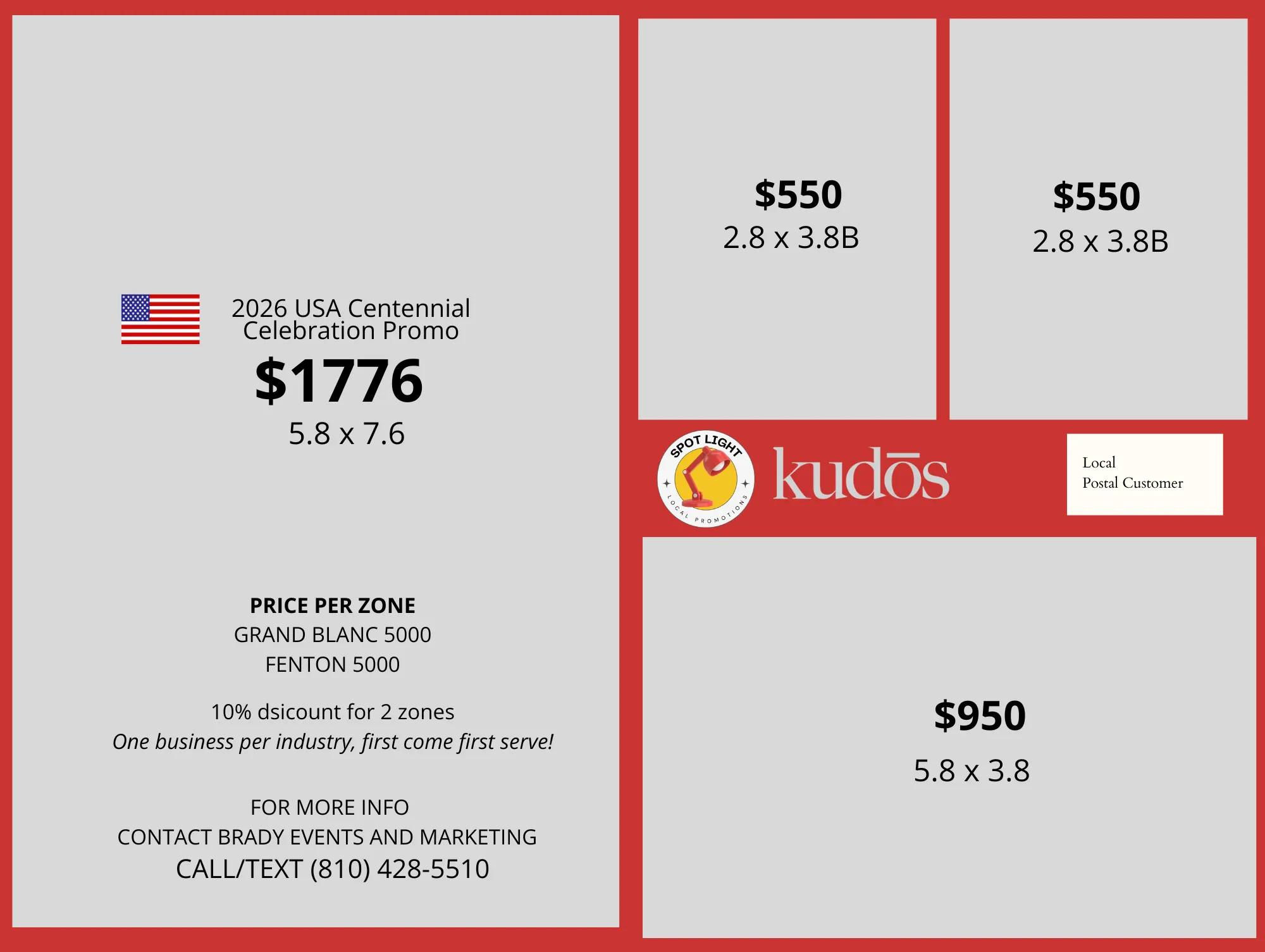 local postcard advertising michigan