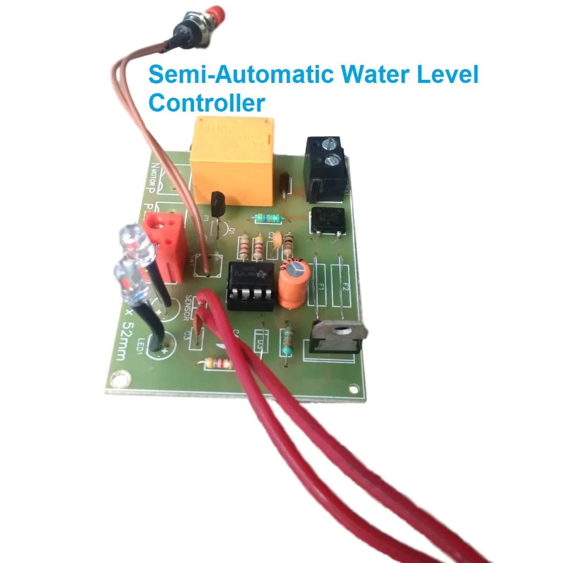 Prototype of Semi-Automatic Water Level Controller Circuit Project Using 555 Timer With Indicator