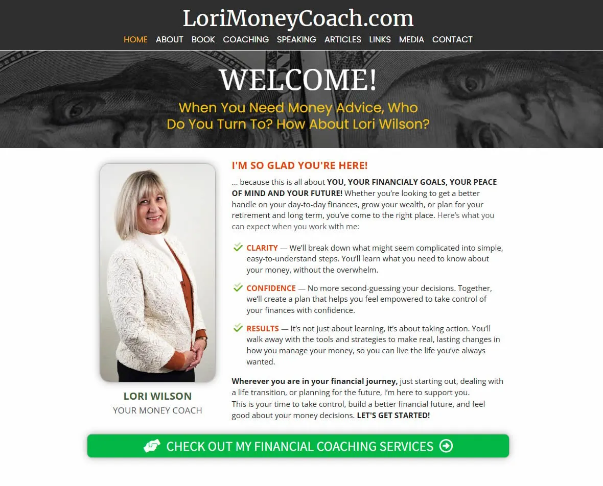 Lori Wilson, Financial Money Coach