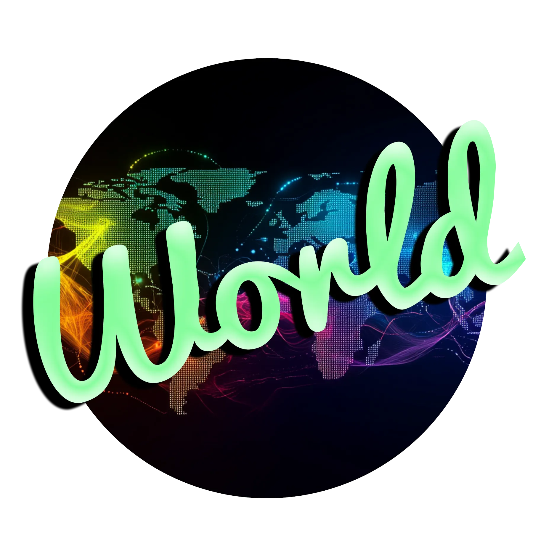 Izzy on the Eyes global shop button with earth globe icon and Coming Soon World text