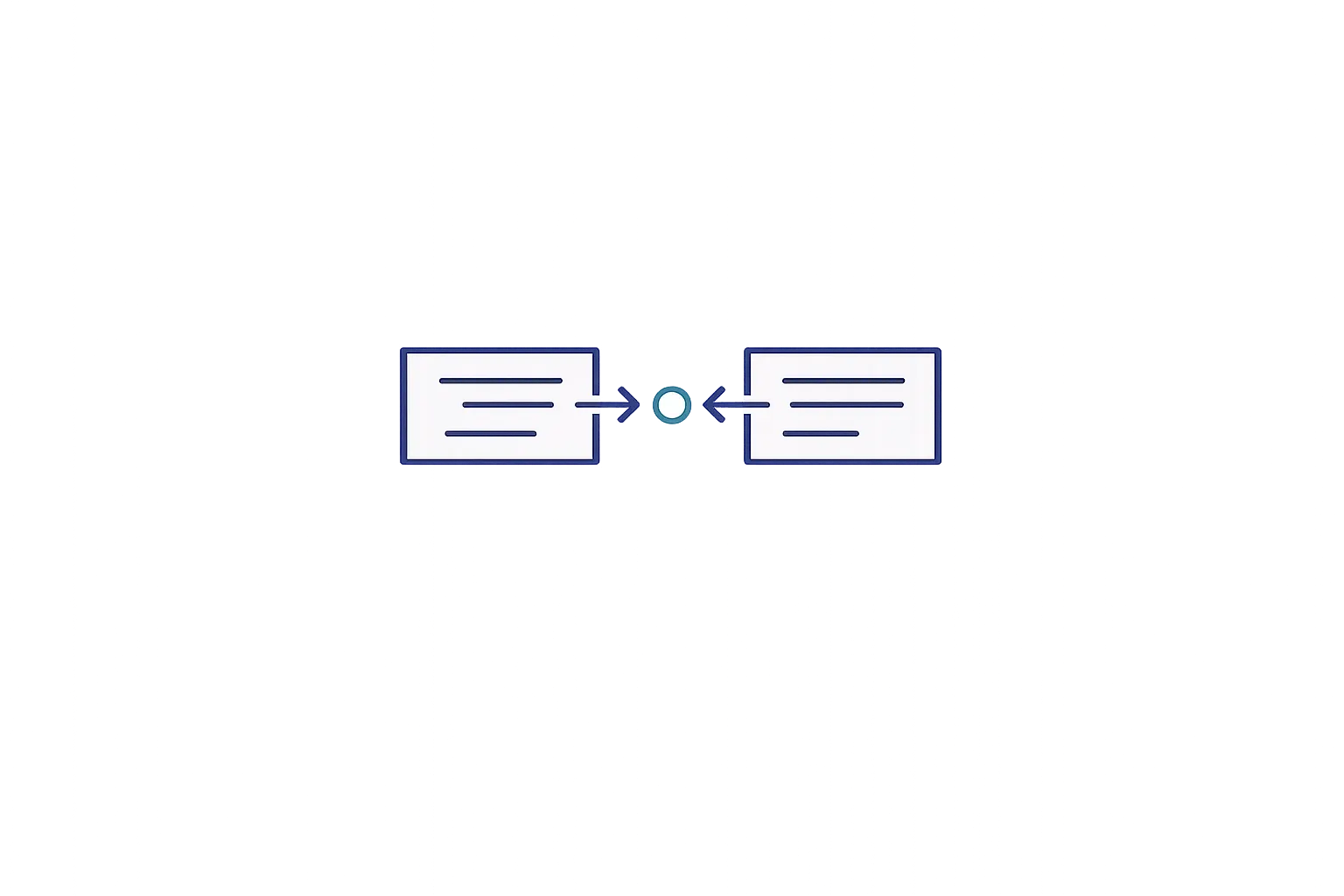 structured communication flow icon