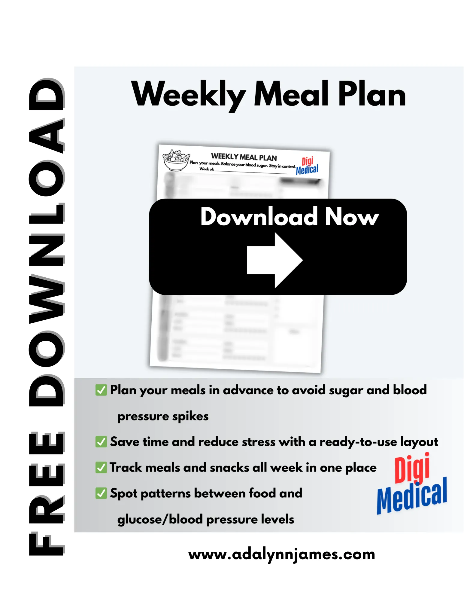 Free Download Meal Planner Photo