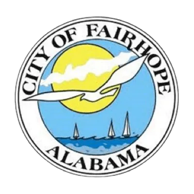 <alt=“Fairhope, Alabama city logo for pressure washing service coverage.”>