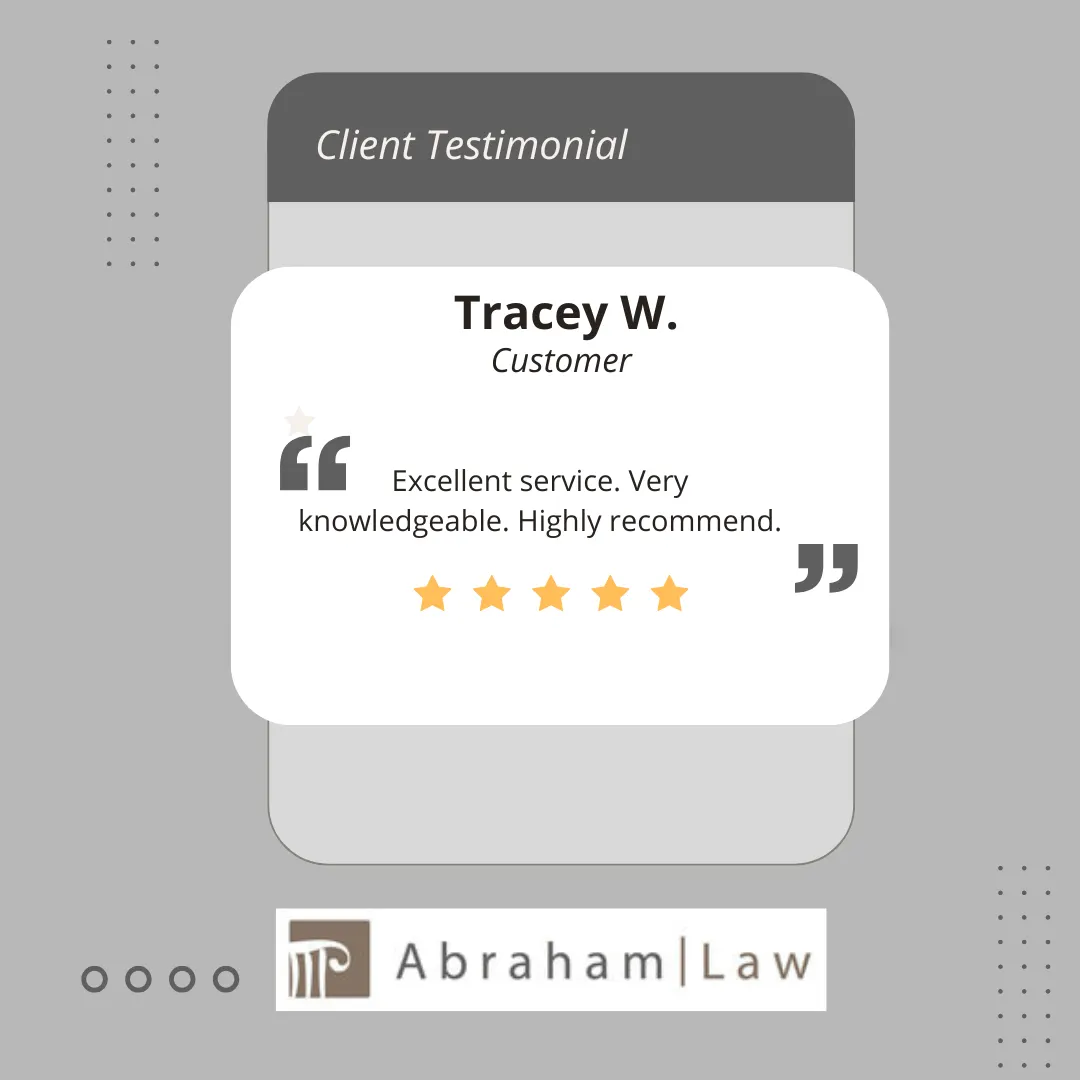 testimonial abraham law estate planning