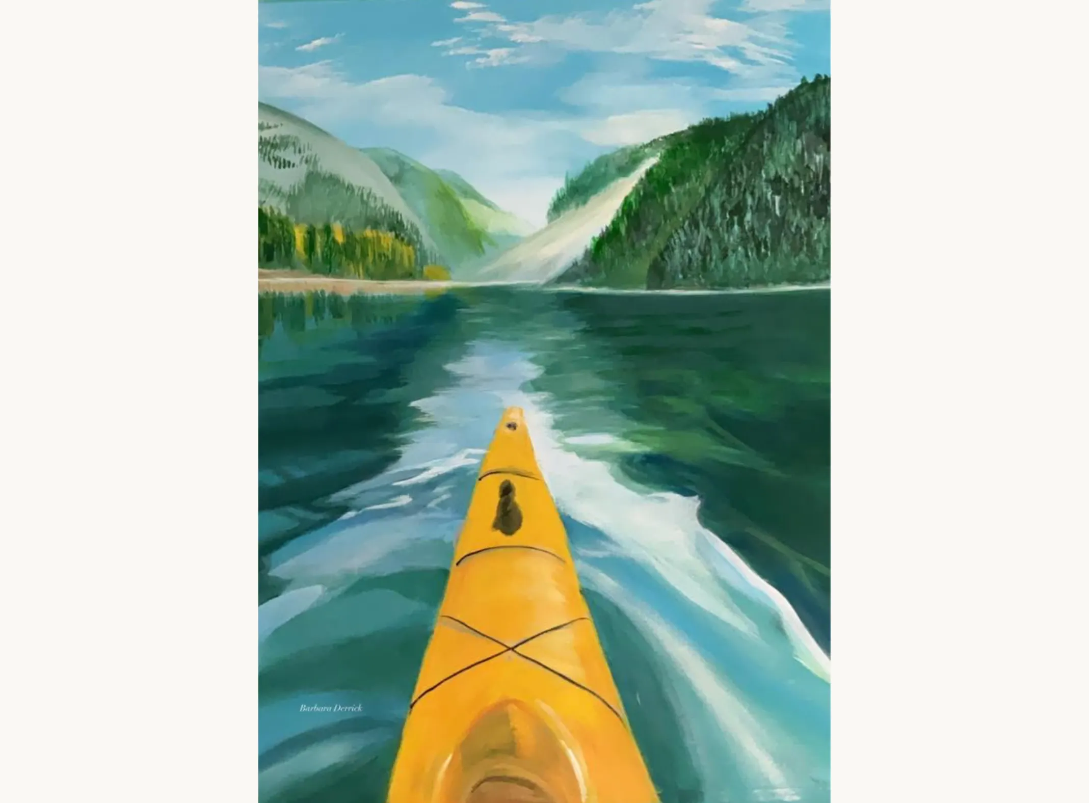 Painting Titled: The Journey by Barbara Derrick