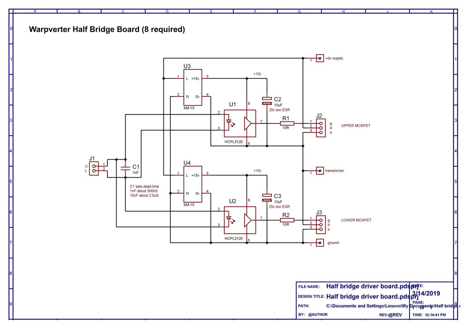 Half Bridge Driver Board