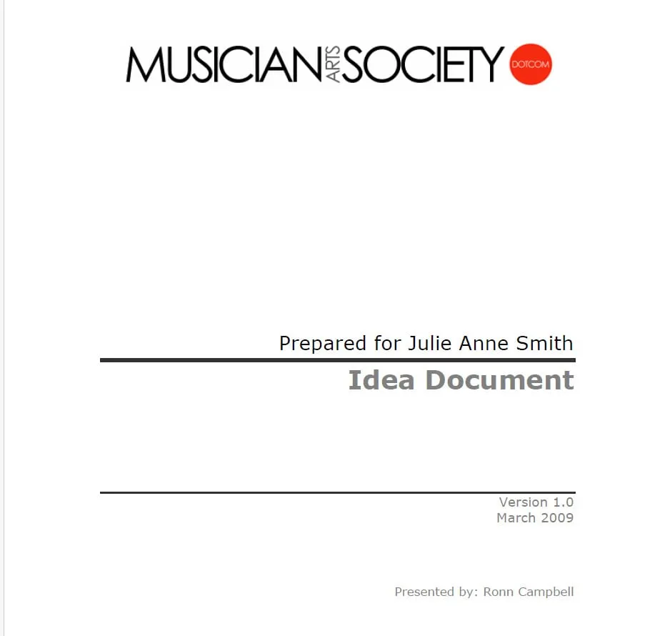 Musician Art Society Ads