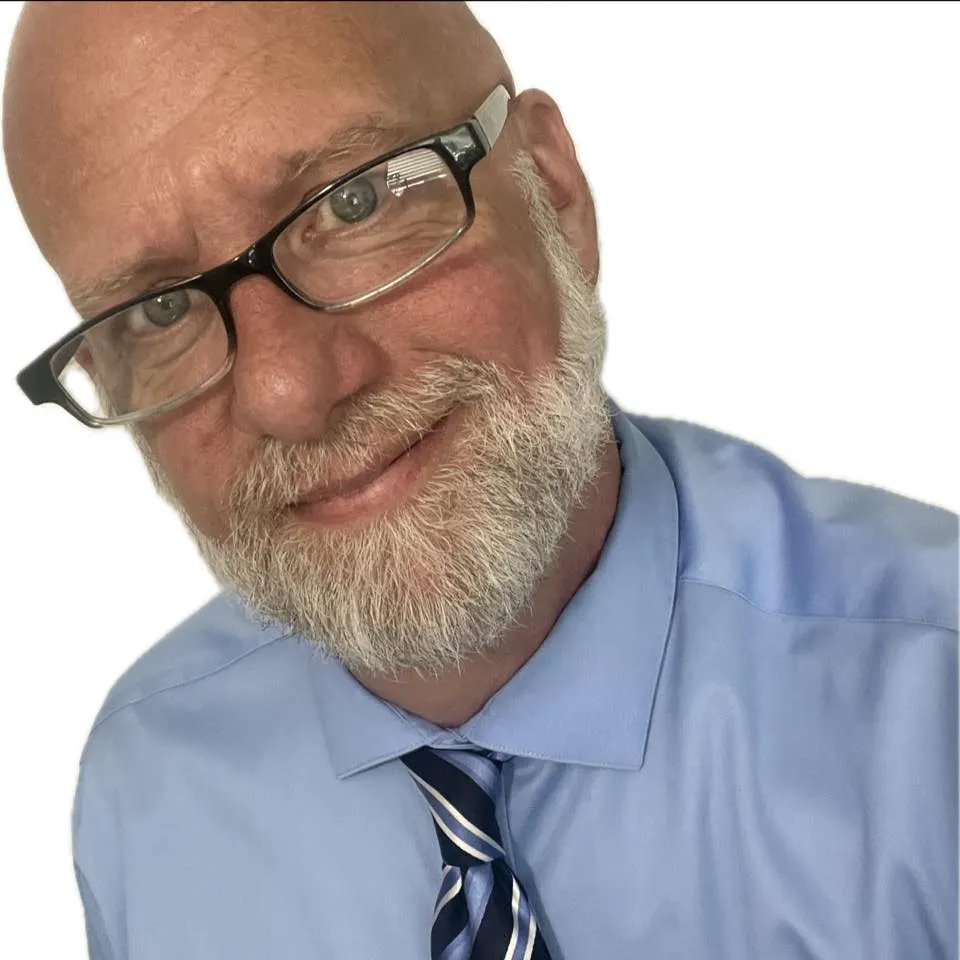 Student testimonials praising Devin Bisanz's public speaking program with circular headshots