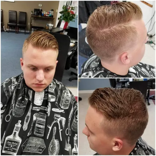 Trendy men's haircut example