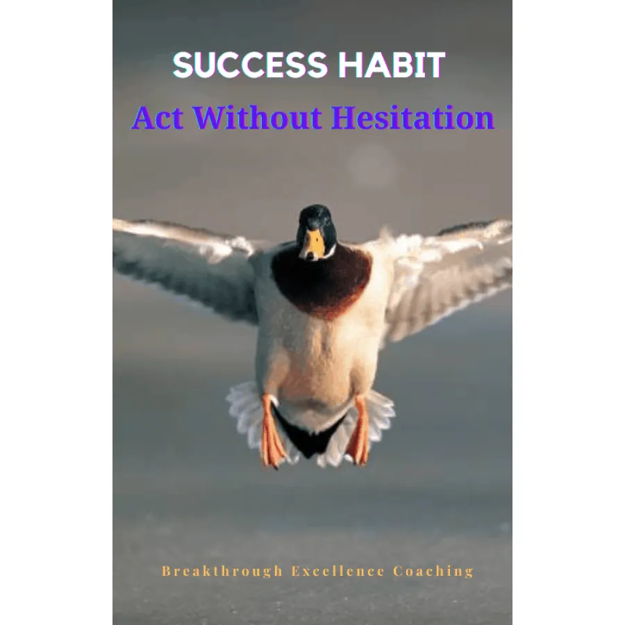 Success Habit - Act Without Hesitation