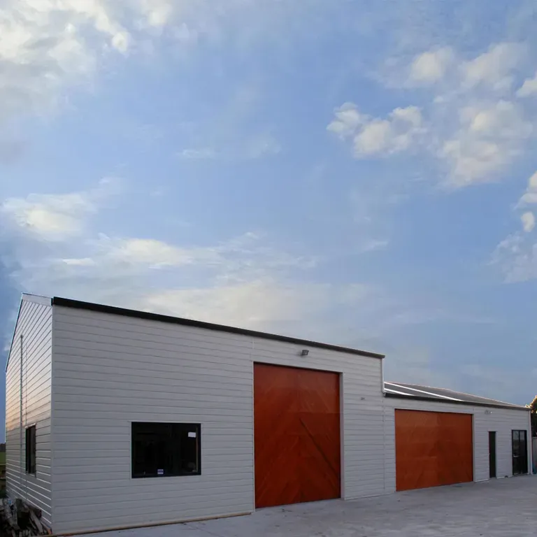 Commercial Garage with Two Large Garage Doors