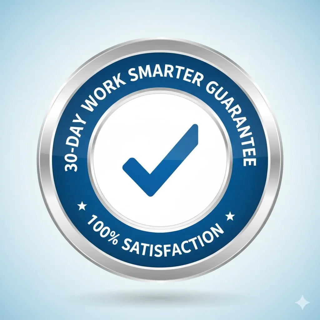 Work smarter Satisfaction Guarantee Seal