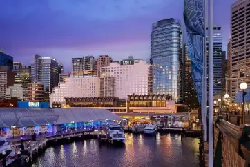 Hyatt Regency Sydney Exterior Dusk