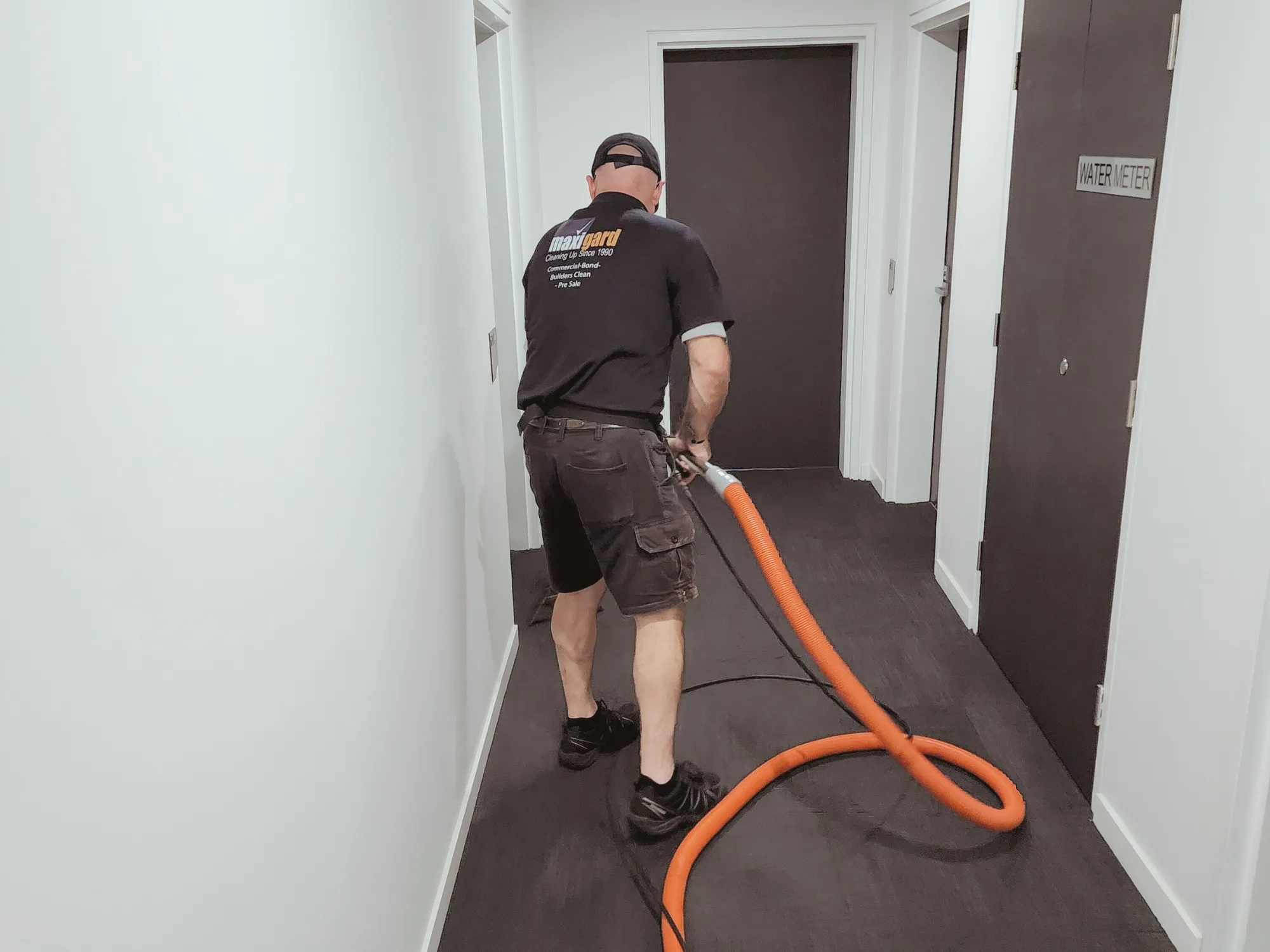 maxigard staff cleaning office carpet